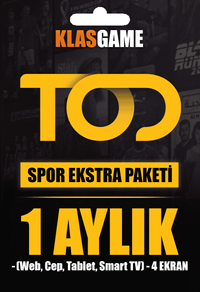 TOD 1 Aylık Spor Ekstra Paketi (Web, Cep, Tablet, Smart TV)